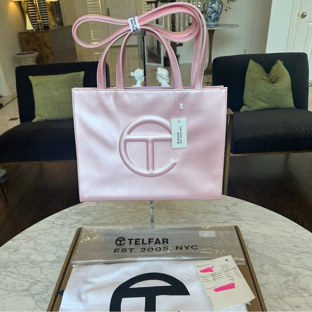 Telfar Ballerina Shopping Bag Medium NWT  Pink